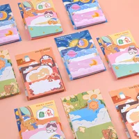 4 Piece Cartoon Adhesive Cute Sticky Notes Notepad Memo Pad Stationery Notebook Sticker Decoration 1
