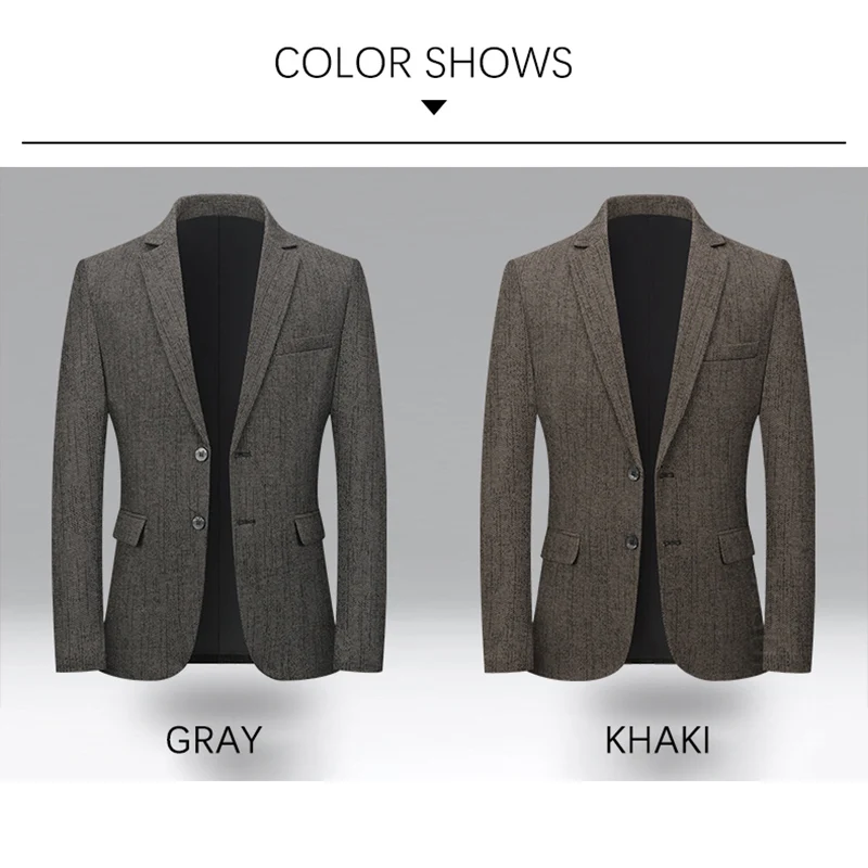 Spring Autumn Formal Blazers mens blazer For Men Slim Fit Two Button Fly Mens Suits Luxury Designer Wedding Coat Over Size