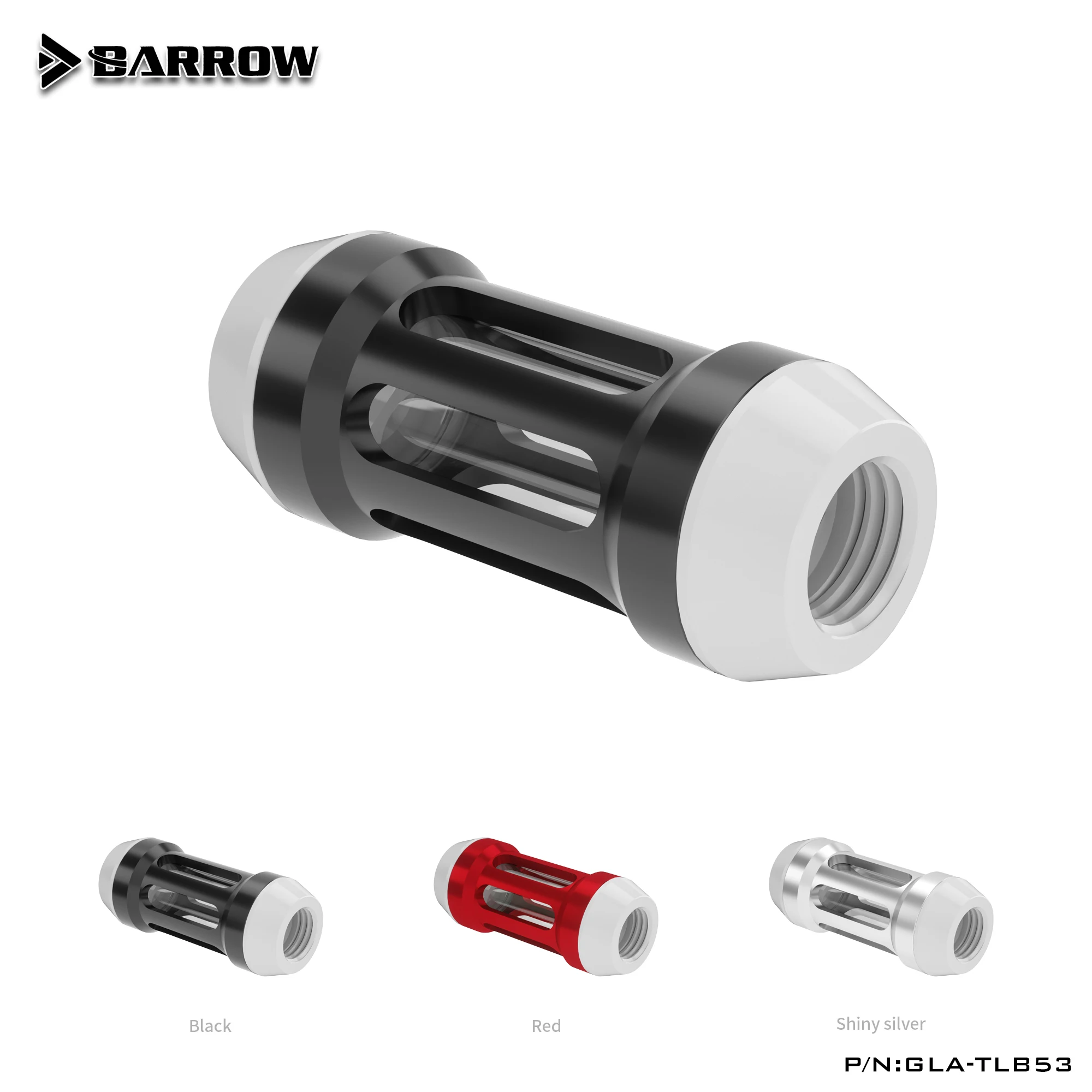 Barrow GLA-TLB53 수냉 피팅 필터, PC 멀티 컬러 복합 컴퓨터 쿨러, 수정 액체 냉동, G1/4