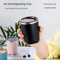 300ML Cafe Thermal Cup Stainless Steel Coffee Mug Leak-Proof Thermal Mug Insulated Water Bottle Milk Tea Cold Cup Drinkware 3