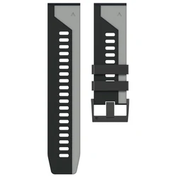 Enhanced Silicone Watchband Strap - Adjustable Easyfit Bracelet - QuickFit 22mm (E)