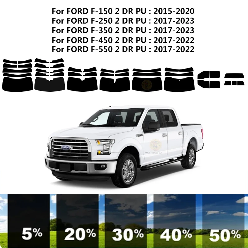 

Precut nanoceramics car UV Window Tint Kit Automotive Window Film For FORD F-550 2 DR PU 2017-2022