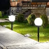 Outdoor LED Solar Round Ball Light, Garden Yard, Patio Ground Lawn, Waterproof Lamp, Party Holiday, Home Decoration 1