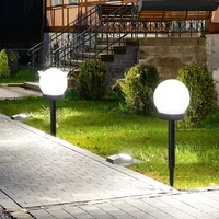 Outdoor LED Solar Round Ball Light, Garden Yard, Patio Ground Lawn, Waterproof Lamp, Party Holiday, Home Decoration 1