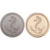 6pcs Mens Suit Buttons Boat Anchor Silver Rose Gold Zinc Alloy Metal Button Shank Sleeve Sewing Accessories Classic Simple 5
