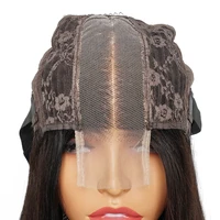 KissHair Perruques Lace 2*6, Densité 250%, Cheveux Humains Brésiliens Remy, Lisses Soyeux, Fermeture Kim 2x6 Lace, Extension à Raie Centrale Profonde 5
