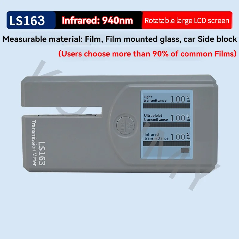 High Precision LS162 Similar Glass Window Tint Meter Solar Film Transmission Meter VLT UV IR Rejection Tester 4