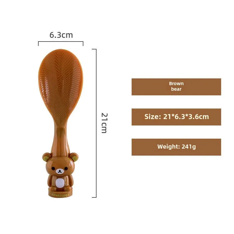 Cute Korean style upright Rilakkuma non-stick rice spoon, durable and non-deformable rice spoon, non-stick