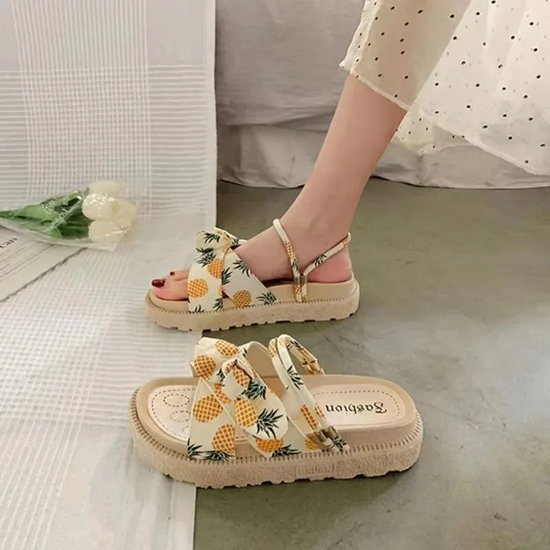 

Sandals Women Fashion Casual Soft Bottom Sports Roman Beach Sandals High-Grade Women Fairy Style Outer Wear 2023 Summer New