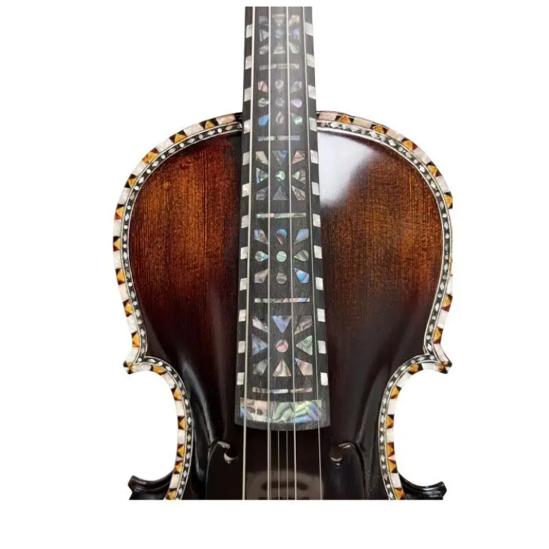 Deluxe fancy Norwegian fiddle 15 " viola 8 strings professional Concert