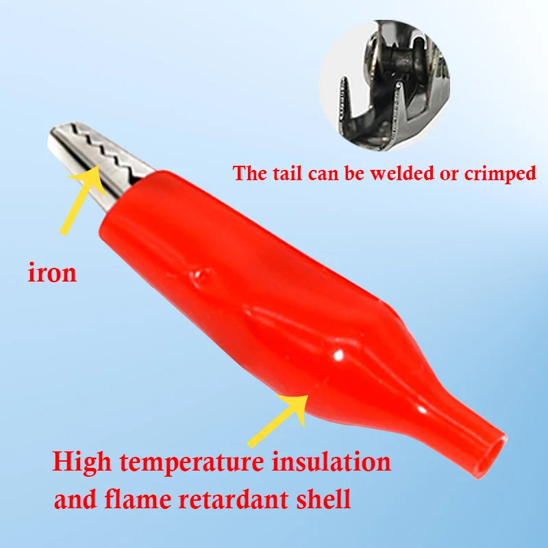 Test Clips 45mm Large Small Power Safety Iron Alligator Fixed