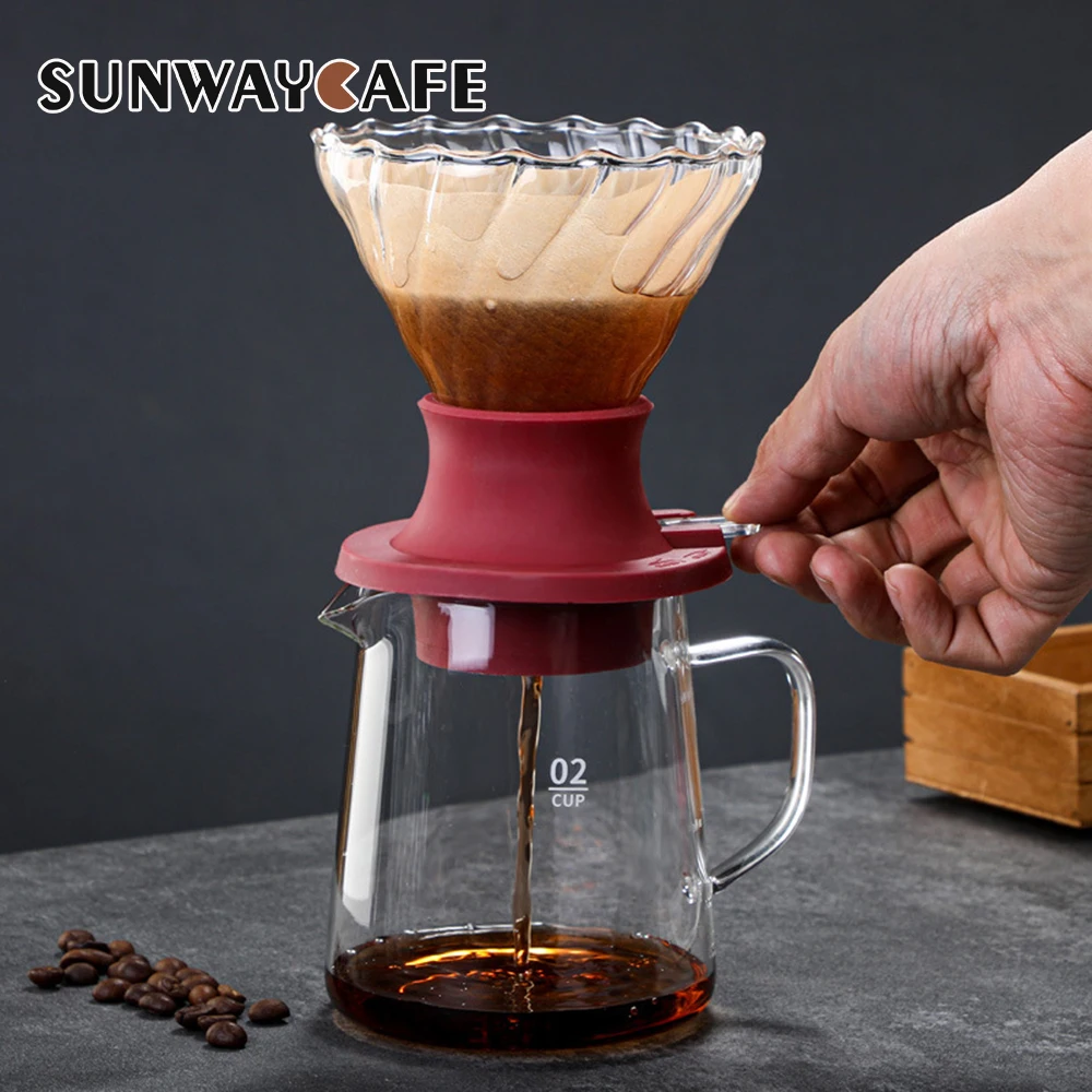 

Coffee Clever Dripper Set Filters Pour Over Coffee Maker Conical Immersion Hand-Brewed Reusable Glass Coffee Drip Filter Cup