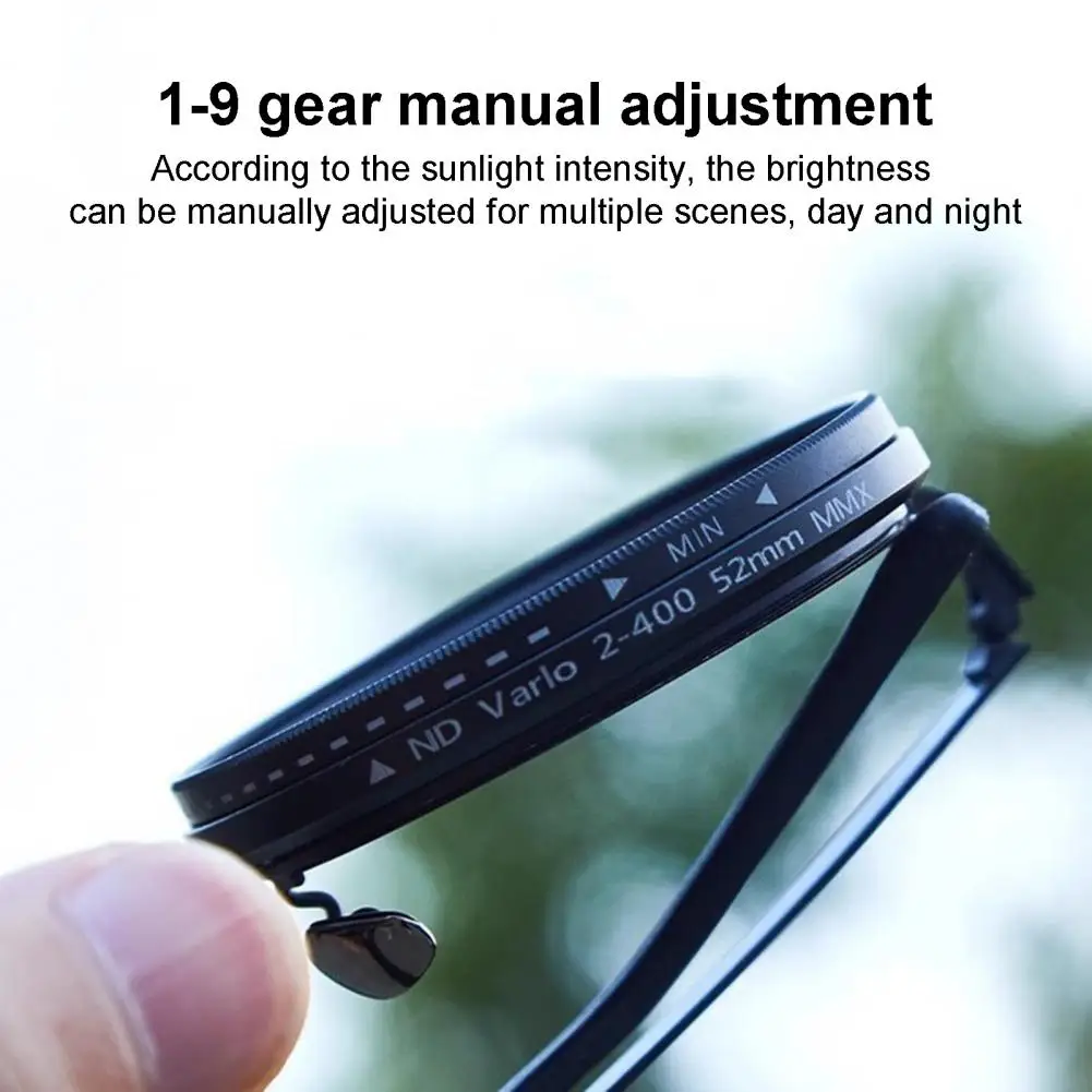 Round Polarized Sunglasses 1-9 Gears Adjustable Sun Glasses ND Filter Lenses Men Women Eyewear Handcrafted