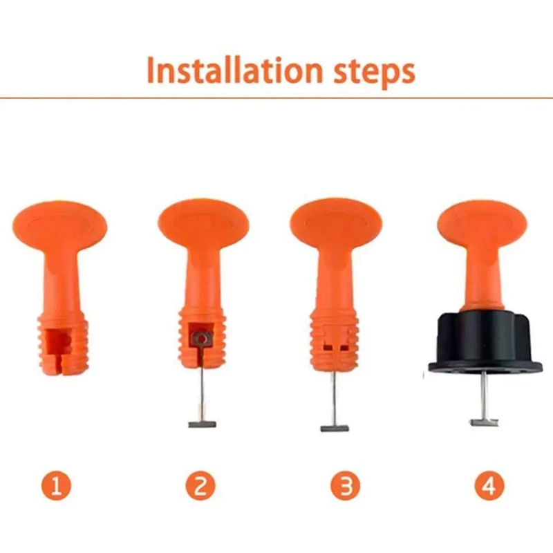 600Pcs Tile Leveling System For Tile Laying Reusable Steel Needles Flooring Replaceable Pin Tiling Construction Tools