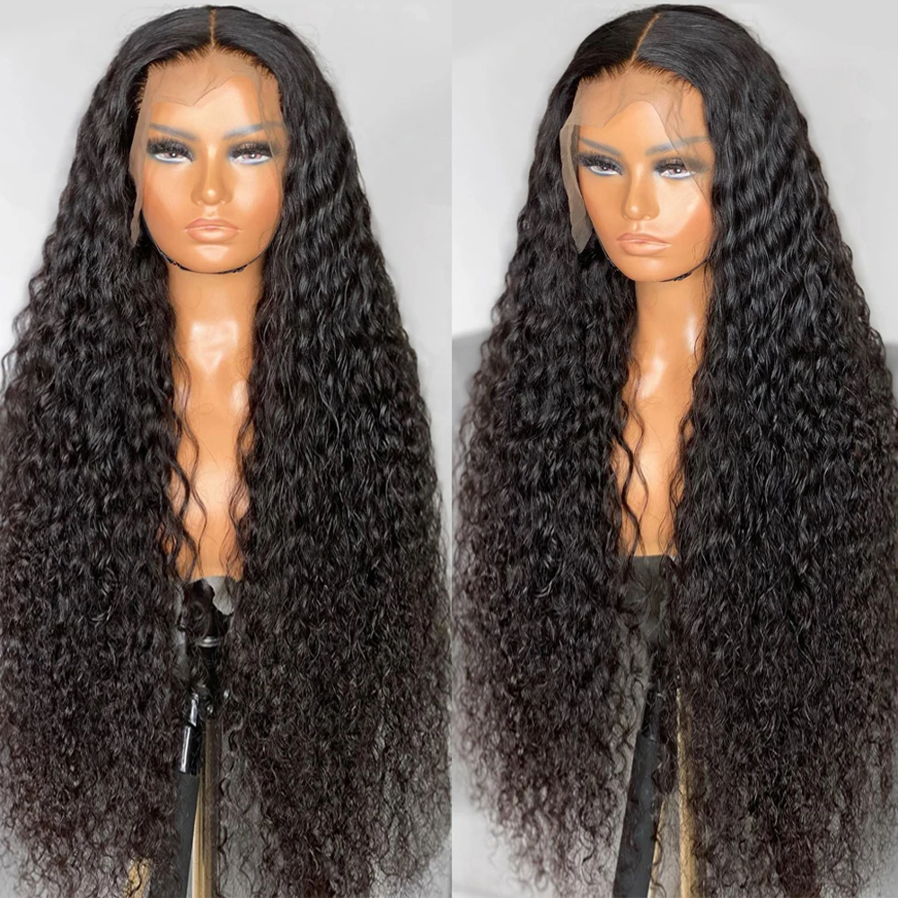 

30 Inch Deep Wave Frontal Wig Curly Human Hair Wigs For Women 13x4 Lace Front Brazilian Hair Wigs Sale Remy 5x5 Lace Closure Wig
