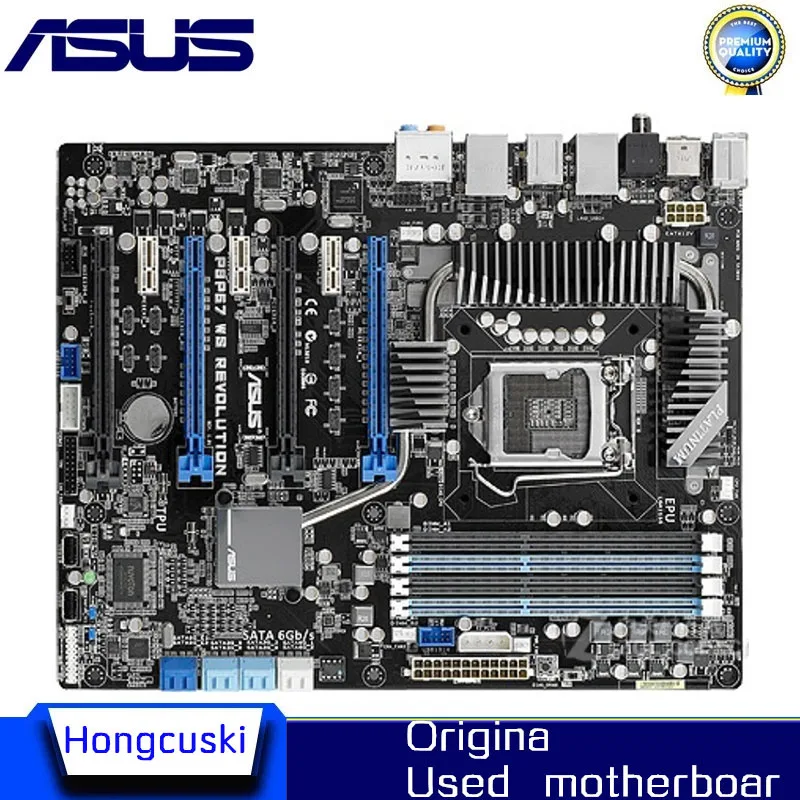 Original P67 H67 Motherboard For Asus P8p67 Ws Revolution Ddr3 Lga 1155 ...