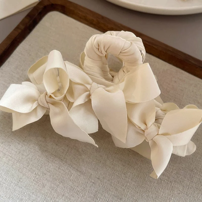 1 Stück koreanische elegante und niedliche Schleifenklammer, neuer High-End-Stil, großes Haarvolumen, Hai-Clip, Hinterkopf-Scheiben-Haarspange – Detail 9