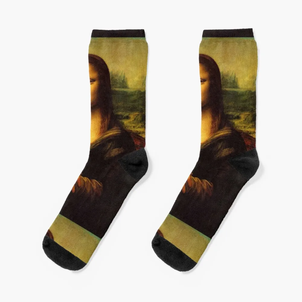 

Mona Lisa Socks christmass gift Soccer Socks Woman Men's