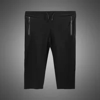 Men's Large pants 200KG plus size 14XL 15XL loose stretch Plus size 66 60 62 Summer casual Ice silk pants Black Home leisure 2