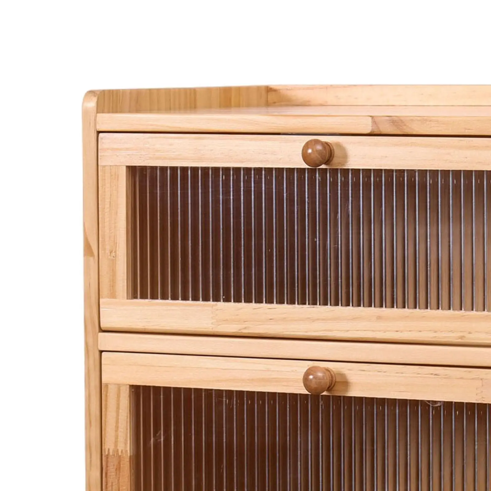 Bread Box for Kitchen Countertop 2 Layer Unique Gift with Flip Lid Wooden Storage Container Bread Holder Farmhouse Breadbox