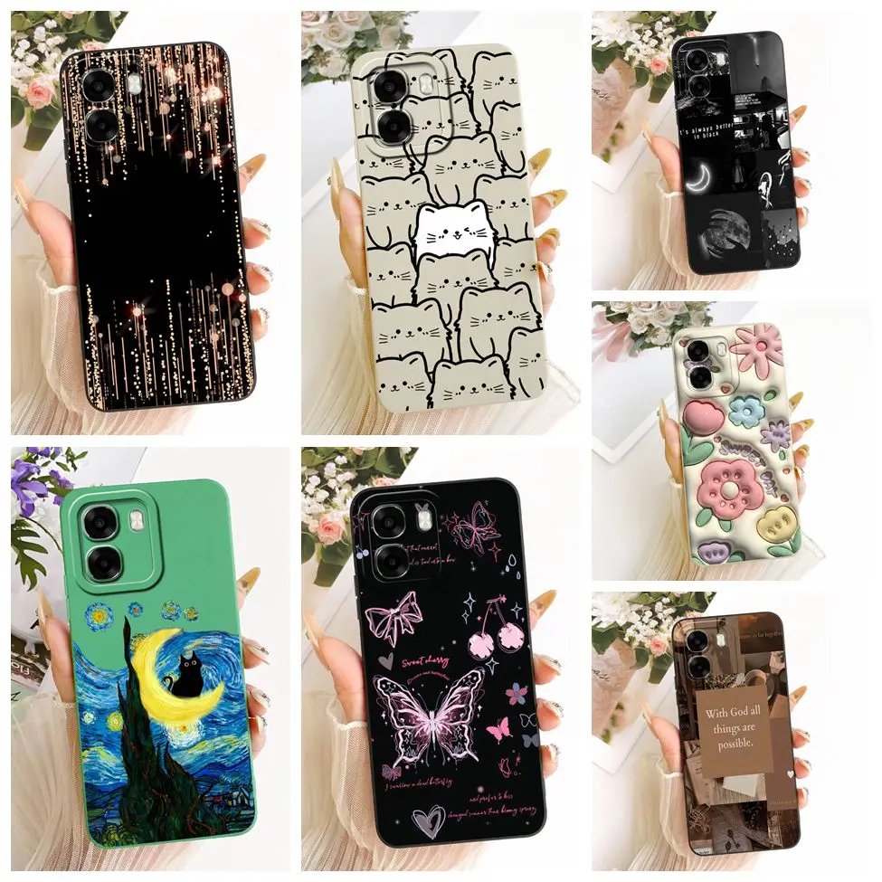 Cute Kawaii Luxury Fashion Flower Silicone Phone Case Cover