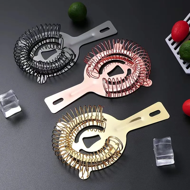 Bar Tools Stainless Steel Cocktail Shaker Bar Ice Strainer Wire Mixed Drink Bartender Professional Tool Bar Accessories