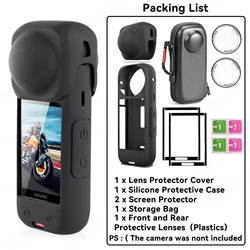 Soft Silicone Protective Lens Cap and Screen Protector for Panorama Cameras - Camera Accessories
