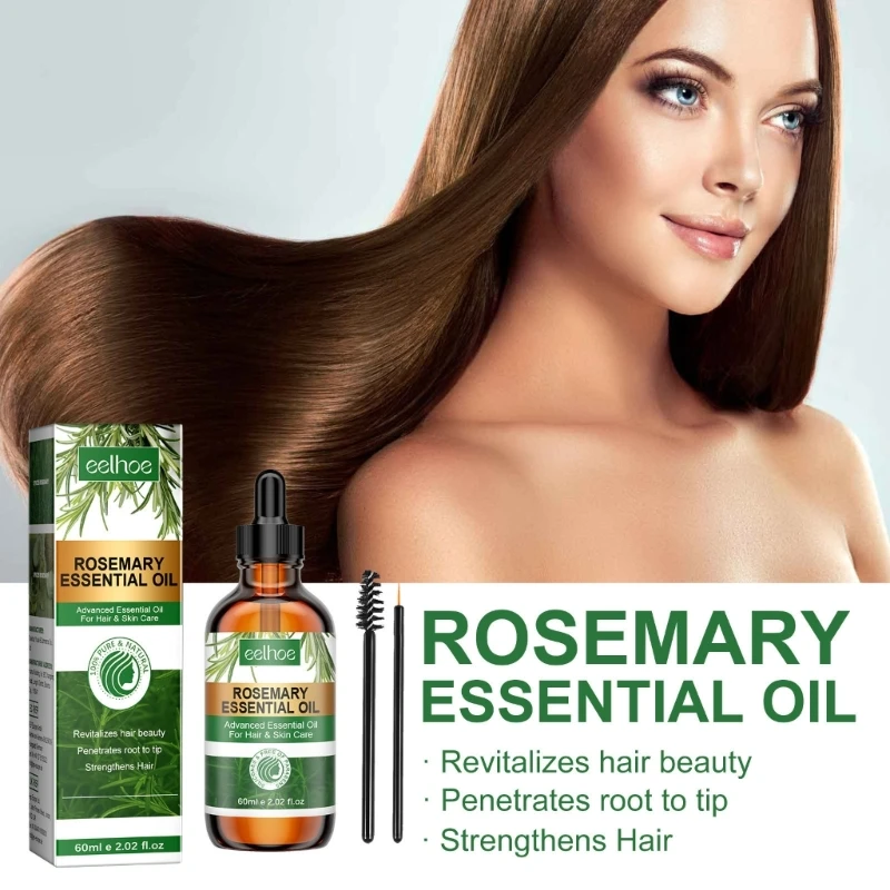 Rosemary Oil Hair Rapid Growth Anti-hair Loss Treatments Hair Scalp Prevent Thinning Repair Damaged Hair For Men Drop Shipping