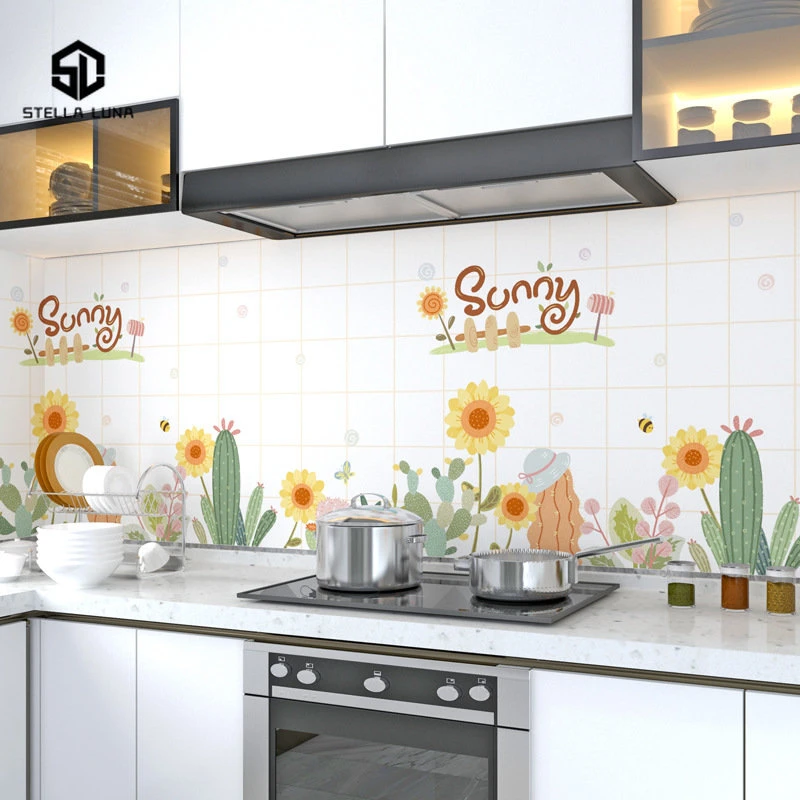 Self Adhesive Wallpaper Kitchen Aluminum Foil Self Adhesive Wall Sticker Wallpapers