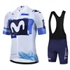 Movistar Pro Team Summer Cycling Jersey Suit Men's Breathable Mountain Bicycle Clothing Set Bike Mountain Maillot Ropa Ciclismo 1