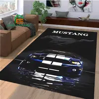 Mustang Pattern Rug for Bedroom Living Room Carpet for Kitchen Floor Mats Home Decor Non-Slip Floor Pad Rug 15 Sizes 1