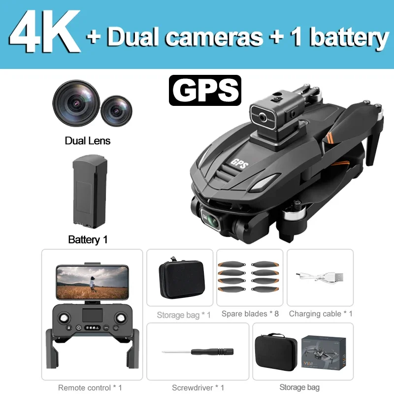 Iconic Brand Mijia V168GPS Drone 5G GPS 8K Camera Obstacle Avoidance Brushless Aerial FPV Professional Dron RC Quadcopter Helicopter