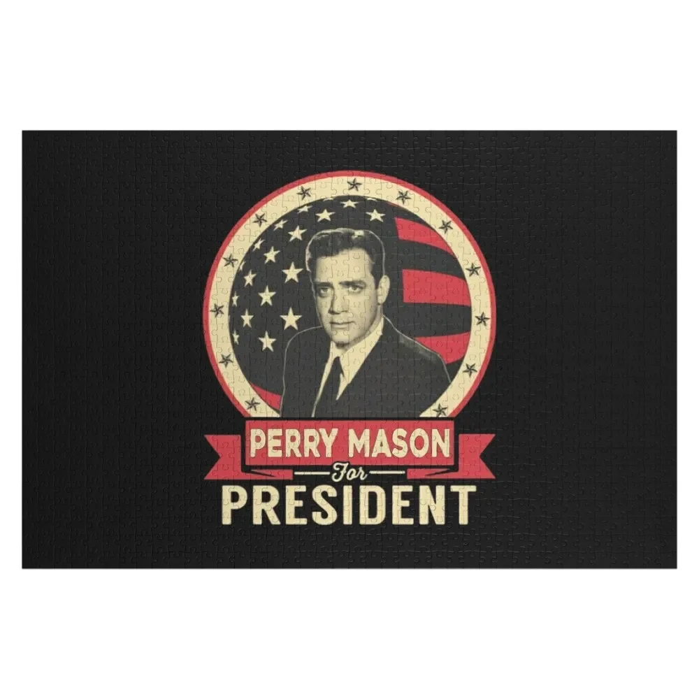 Perry Mason for President Jigsaw Puzzle Personalized Gift Married Animal Personalize Puzzle