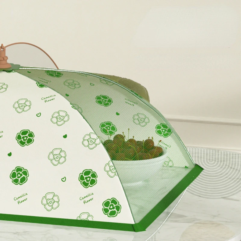 Foldable Rice Cover Household Breathable Dustproof Leftovers Food Cover Dining Table Anti-mosquito Anti-fly Food Cover Food Vacuum Bags Microwave Cover Air Fryer Cover