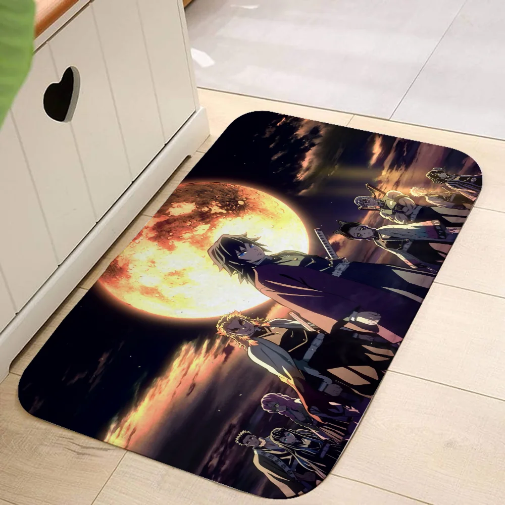 Demon Slayer Carpet in the Bedroom Rug Doormats for Entrance Door Mat Entrance Out Floor Mat Room Bath Mats Outdoor Doormat Home 2
