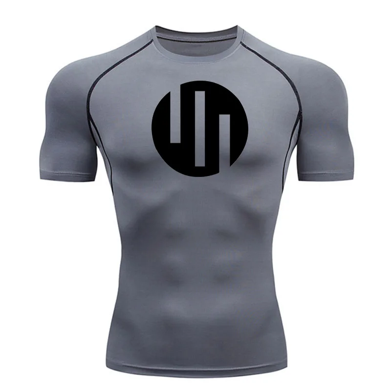 Running T Shirt Men Short Sleeve Compression 4XL