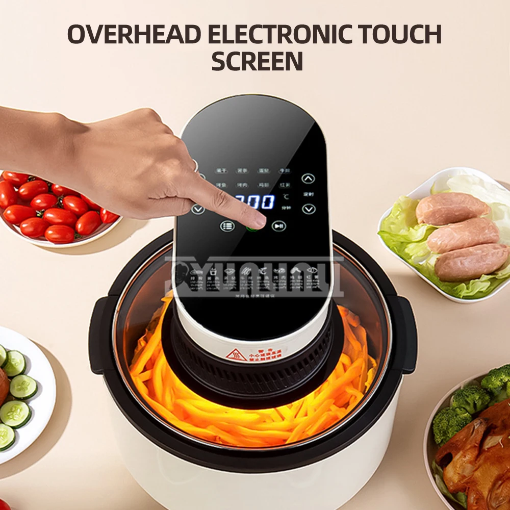Visible Air fryers Household Touch Screen Air Fryer Multi-function Intelligent oil-free electric fryer 3