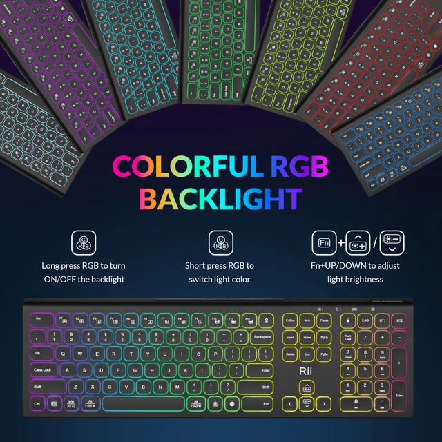 Rii RK801 Bluetooth Wireless Keyboard: Upgrade your typing experience