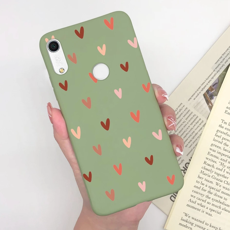 Fashion Heart Avocado Matte Silicone Soft TPU Phone Case Cover
