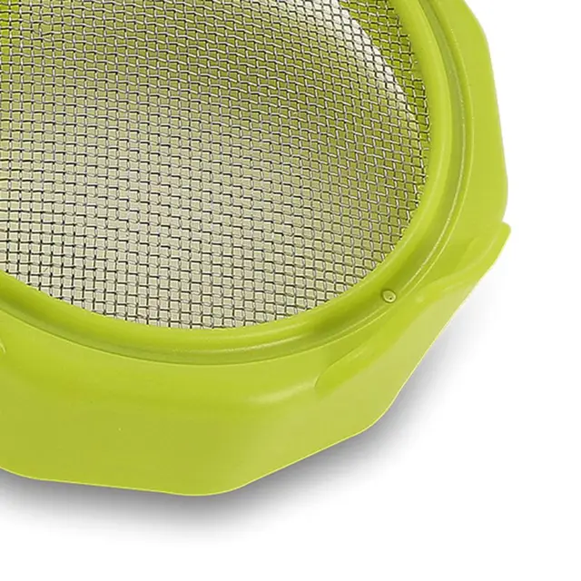 Műanyag Csírázó Fedél Rozsdamentes Acél Képernyőháló Fedéllel 86 Mm Széles Szájú Kőműves Csírázáshoz - Image 4