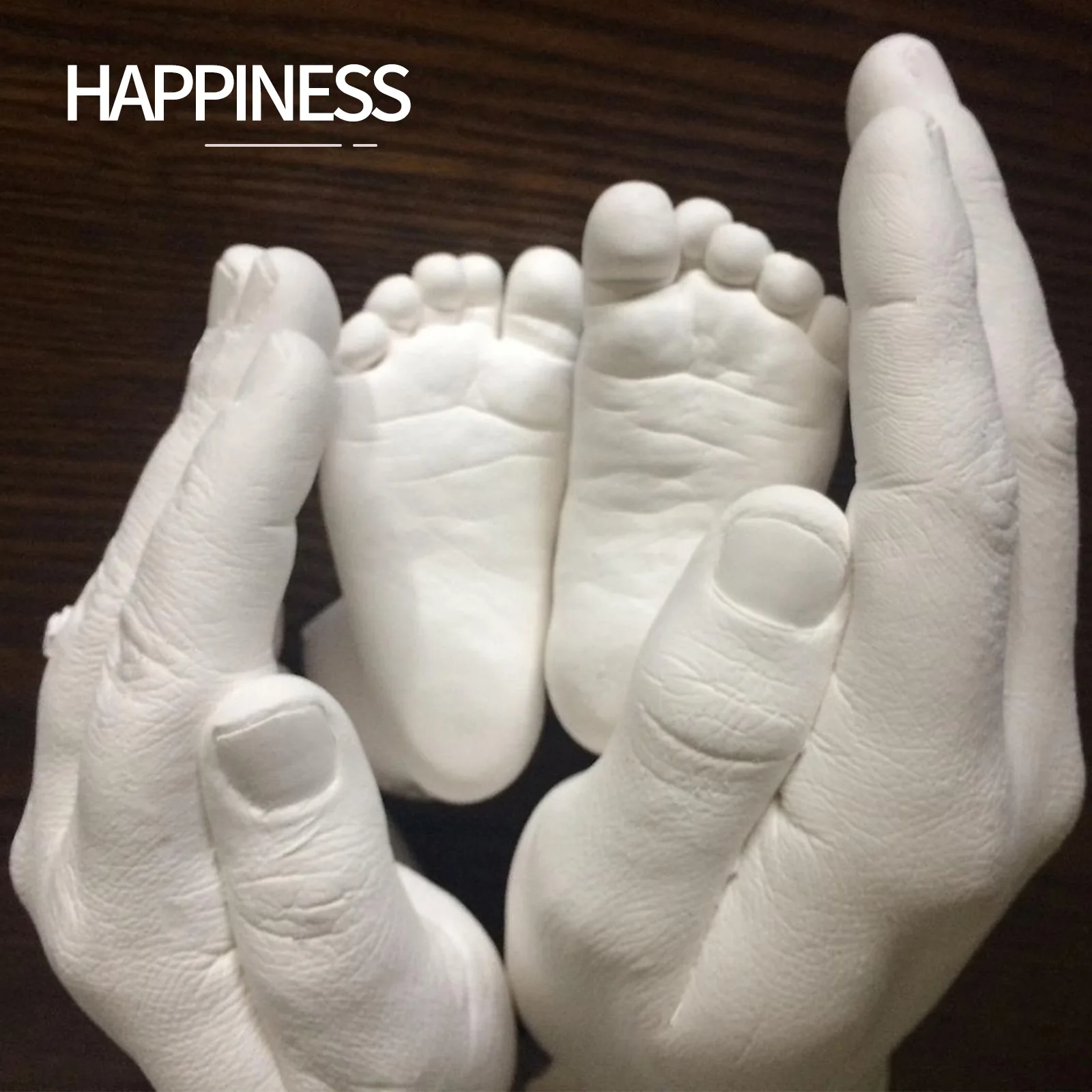 1 Set Baby 3d Hand Foot Print Mold Powder Plaster Casting Kit Handprint  Footprint Keepsake Gift Baby Growth Memorial Manual New