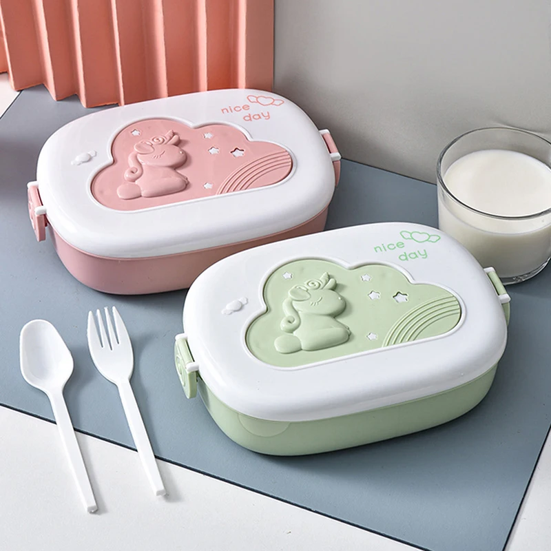 

Portable Kids Lunch Box With Compartment Food Container For Children School Office Picnic Bento Food Box