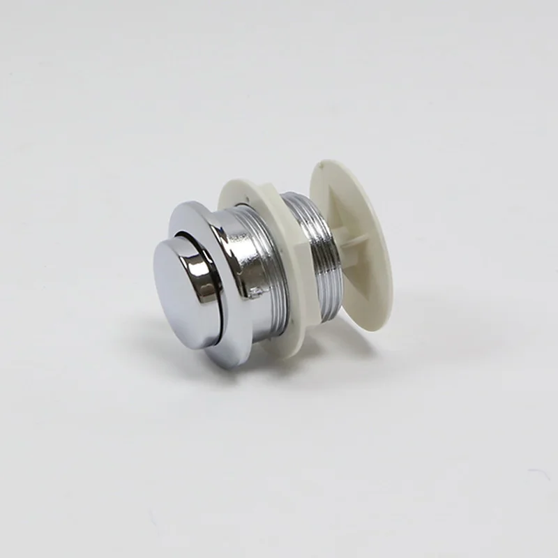 Toilet Tank Button B4018 Drain Valve Single Button Round Toilet Accessories