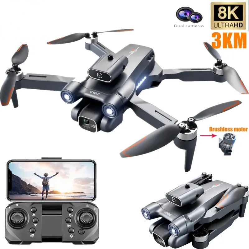 

New S1S Mini Drone Caméra 8K Professional Brushless Motor Dron Obstacle Avoidance HD Dual Camera Foldable Quadcopter Toys