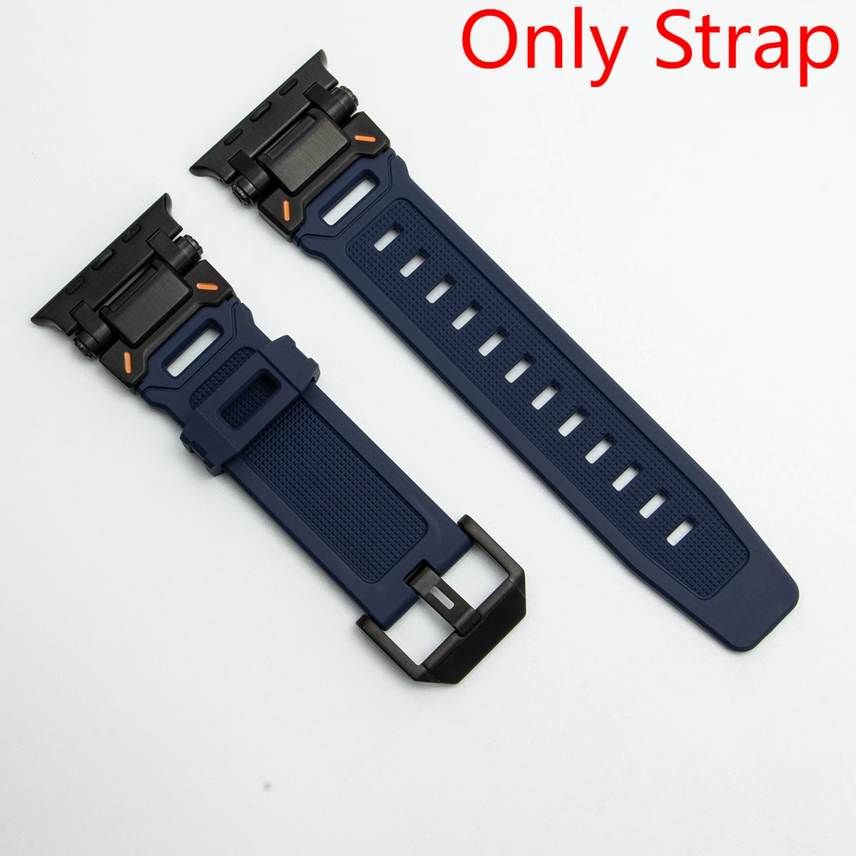 Versatile Silicone Loop Bracelet Band with Metal Cover
