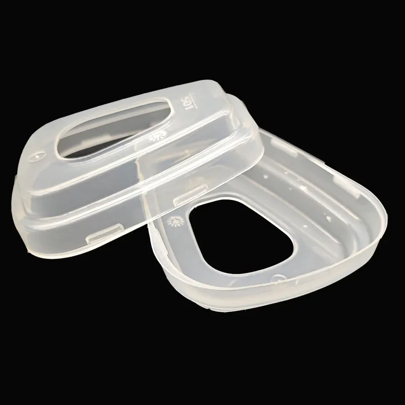 Gas mask respirator accessory gas mask filter respirator filter face respirator gas respirator half face respirator mask dust mask dustproof respirator gas mask respirator parts 501 filter adapter plastic cover for 6800 6001 7502 6200 filter holder 5N11 5P71 anti-dust retainer