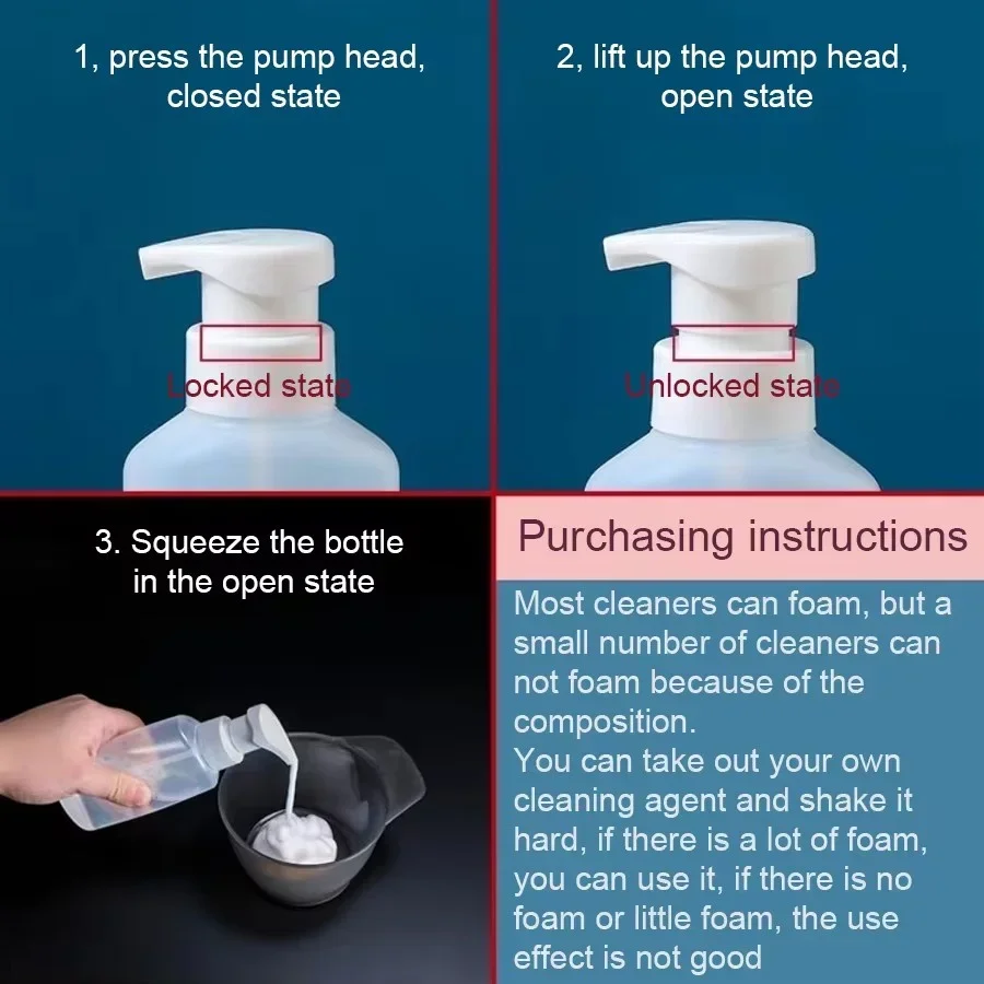 180ml/6.33oz Hair Cleaning Foam Bottle Shampoo Storage Can Bath Hair Salon Barber Beauty Tools Dyeing Foam Bottle hair oil applicator bottle