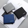 Canvas Men Wallet Black/blue/gray Card Holder Wallet Male Money Bag ID/photo/bank Holder Short Purse Credit Card Case Bag 2