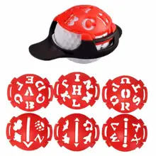 

Golf Ball Line Liner Alignment Mark 6-in-1 Marker Template Drawing Alignment Marks Sign Golf Putting Positioning Aids Outdoor Go