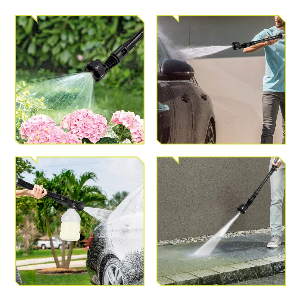 3500W 200Bar Brushless Electric High Pressure Washer Cordless Efficient Car Garden Cleaning Spray Gun ToolFor Makita 18V Battery 6